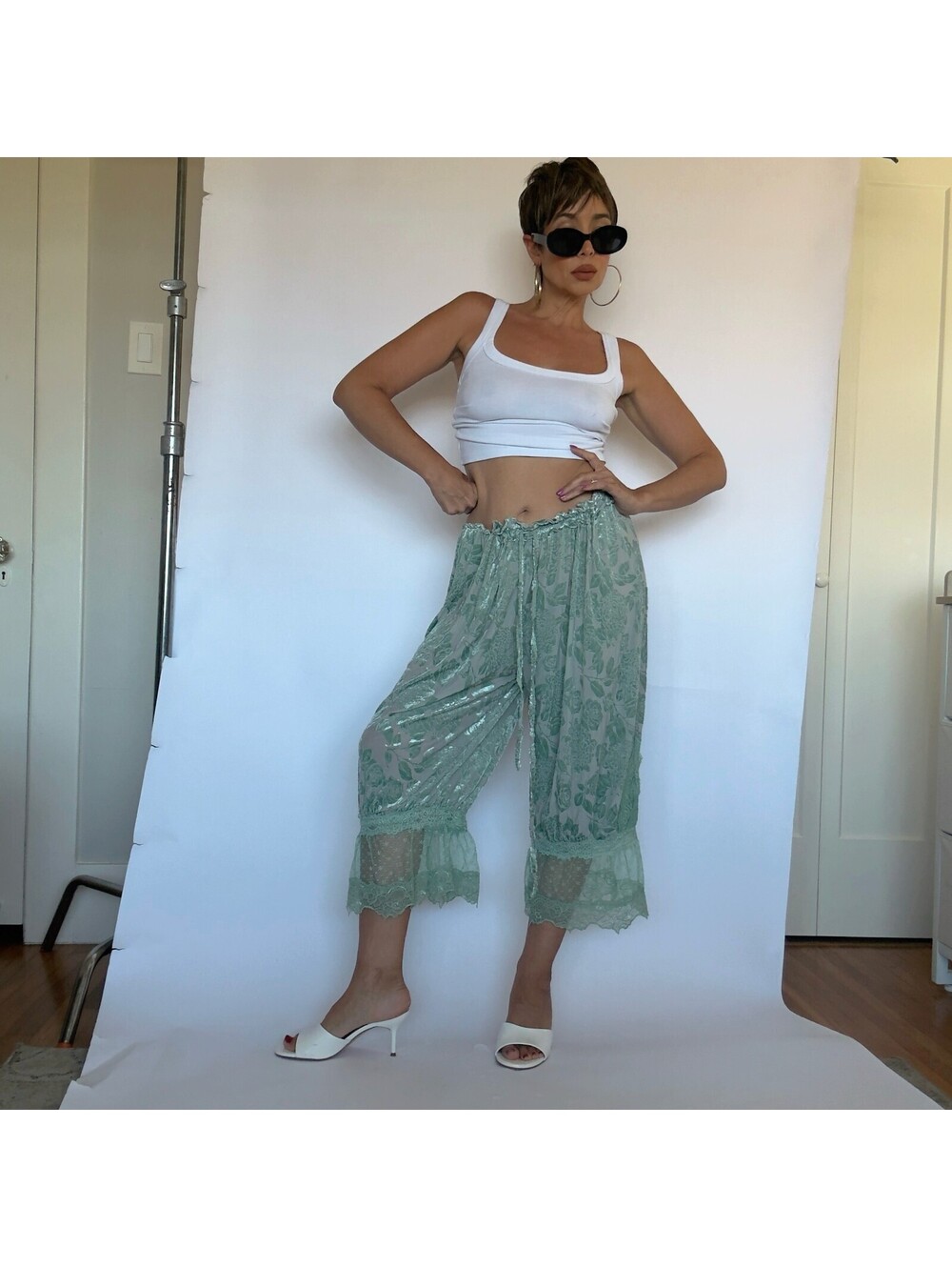 Cropped Bloomer Pants